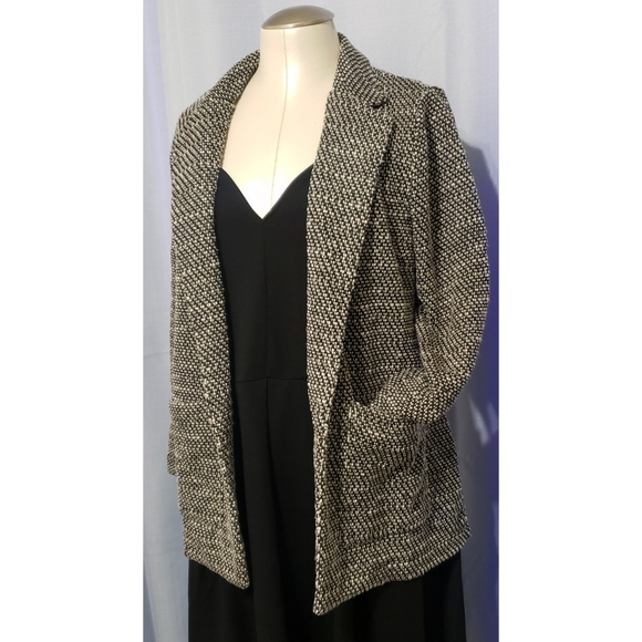 Style & Co. Open Face Pocket Blazer/Cardigan M/P - Picture 2 of 8